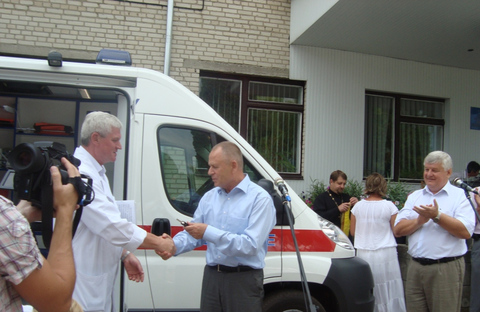 Вінницька область отримала перші карети швидкої допомоги європейського зразка