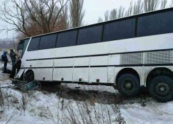 На Вінниччині зіткнулися три автобуси і легковик