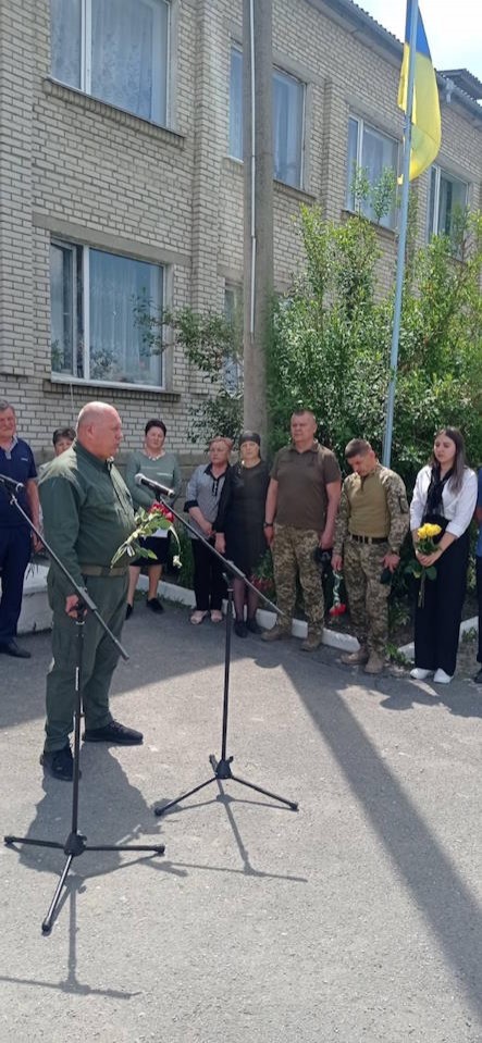 В селі Обухів відкрито меморіальну дошку загиблому воїну Ярославу Чайковському